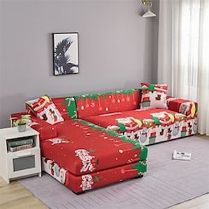 Christmas Couch Covers Sectional Sofa Cover For Dogs Pet, Slipcovers For Love Seat, L Shaped,3 Seater, U Shaped, Arm Chair Washable Couch Protector Soft Durable Lightinthebox