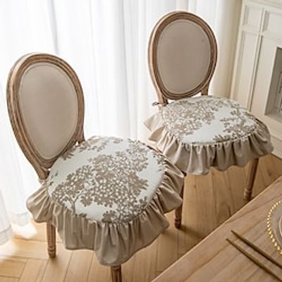 1pc Europe Chair Cushions for Dining Room Jacquard Seat Pad With Strap Washable Home Decor Hotel Party Banquet Chair Cushion 45x45cm/17.7''x17.7'' miniinthebox 1pc Europe Chair Cushions for Dining Room Jacquard Seat Pad With Strap Washable Home Decor Hotel Party Banquet Chair Cushion 45x45cm/17.7''x17.7'' miniinthebox