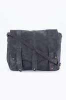Womens Polka Dots Cross Body Bags 23 H x 26 L x 9.5 W cm  Black - thumbnail