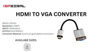 Speiral HDMI To VGA Adapter-1080P Resolution - SP1012