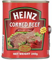 Heinz Corned Beef Halal Hot Chilli 340 Gm