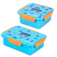 Eazy Kids Lunch Box Set Jawsome - Blue