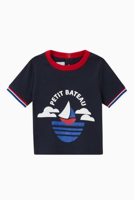 Boat Print Jersey T-shirt Boat Print Jersey T-shirt