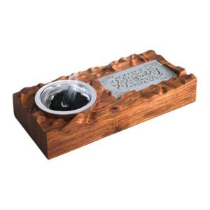 HilalFul Ramadan Wooden Incense Burner Tray