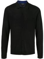 Joseph button-front knitted shirt - Black - thumbnail