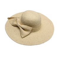 LYZA Women Summer Breathable Wide Brim Straw Sun Hats Foldable Beach Panama Hats Church Hat