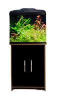 Aqua One Aquavue 580 Cabinet 58X32X74Cm Black Gloss Reversible Door, Walnut