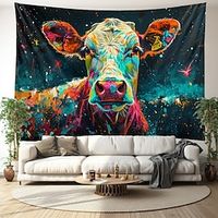 Painting Cow Hanging Tapestry Wall Art Large Tapestry Mural Decor Photograph Backdrop Blanket Curtain Home Bedroom Living Room Decoration Lightinthebox