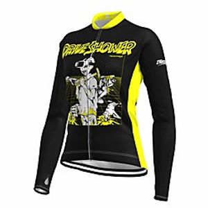 21Grams Women's Long Sleeve Cycling Jersey Spandex Black Bike Top Mountain Bike MTB Road Bike Cycling Quick Dry Moisture Wicking Sports Clothing Apparel  Stretchy  Athleisure Lightinthebox