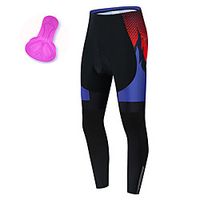 21Grams Women's Cycling Tights Winter Spandex Bike Tights Fleece Lining Moisture Wicking Sports Polka Dot RedBlue Mountain Bike MTB Road Bike Cycling Clothing Apparel Bike Wear  Stretchy Lightinthebox - thumbnail