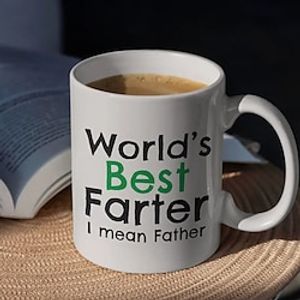 1pc Letter Printed Ceramic Coffee Mug 11oz World's Best Father MugBest Gifts For Dad Unique Father's Day Birthday Gift for commercial Lightinthebox