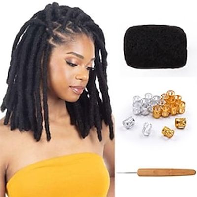 1 PACK Afro Kinky Bulk Human Hair For Dreadlock Extensions Repair LocsTwist Braiding 100% Human Braiding Hair can be bleached and dyed 30Grams each bundles Total Without Crochet Hook and Comb Lightinthebox 1 PACK Afro Kinky Bulk Human Hair For Dreadlock Extensions Repair LocsTwist Braiding 100% Human Braiding Hair can be bleached and dyed 30Grams each bundles Total Without Crochet Hook and Comb Lightinthebox
