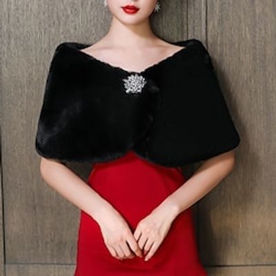 Faux Fur Wraps Shawls Women's Wrap Pure Elegant Sleeveless Terylene Wedding Wraps With Feathers Fur For Wedding Fall Winter Lightinthebox Faux Fur Wraps Shawls Women's Wrap Pure Elegant Sleeveless Terylene Wedding Wraps With Feathers Fur For Wedding Fall Winter Lightinthebox