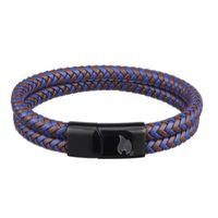 Zippo 2007162, 20 Cm Braided Leather Bracelet - 130005007