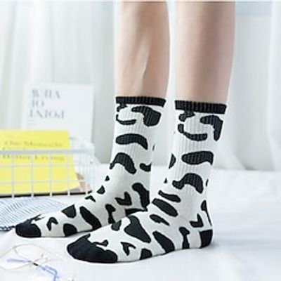 Women's Crew Socks Outdoor Daily Animal Polyester Classic Casual 1 Pair Lightinthebox