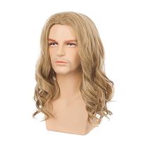 Thor Kaneles Long Blonde Wig Men Wavy Mid Length Synthetic Hair for Male Cosplay Anime Thor  Party Wig Lightinthebox - thumbnail