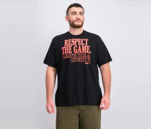 Mens Respect The Game Tee  Black