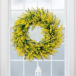 New products spring garland spring artificial flowers festival yellow and green leaves garland garden hanging door knocker Lightinthebox