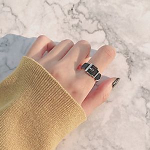sterling silver custom european and american ring female retro cross index finger old personality opening ring simple temperament wild Lightinthebox