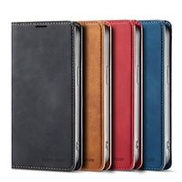 Phone Case For iPhone 15 Pro Max iPhone 14 13 12 11 Pro Max Mini SE X XR XS Max 8 7 Plus Wallet Case Magnetic Full Body Protective Kickstand Retro TPU PU Leather Lightinthebox