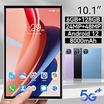 10.1 Inch Tablet Android 12 Kids Tablets Google Play Tablets for Children Students Educational Gift Octa Core 6128G, 4GB 64GB Dual SIM Lightinthebox