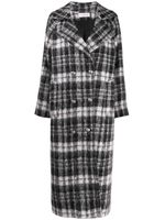 Faith Connexion checked double breasted coat - Grey - thumbnail