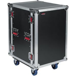 Gator G-TOUR 16U CAST ATA Wood Rack Case with Wheels