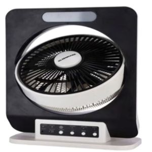 Olsenmark Plastic Rechargeable Fan With Remote Black & White -OMF1795