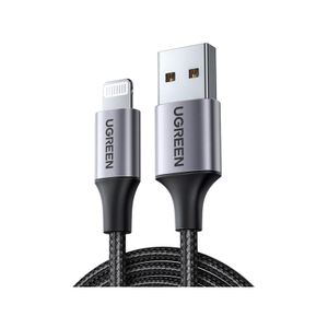 UGREEN USB-A to Lightning MFI Cable Aluminum Case with Nylon Braided 2m