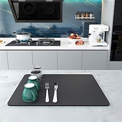 Super Absorbent Large Kitchen Absorbent Mat Antiskid Draining Coffee Dish Drying Mat Quick Dry Bathroom Drain Pad Tableware Mat Lightinthebox Super Absorbent Large Kitchen Absorbent Mat Antiskid Draining Coffee Dish Drying Mat Quick Dry Bathroom Drain Pad Tableware Mat Lightinthebox