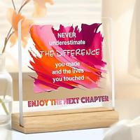 1pc Acrylic Desktop Decoration Men Women Retirement Gifts Farewell Gifts For Colleagues Retirement Party Gifts For Colleagues And Friends Lightinthebox