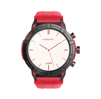 G Sports Smartwatch Red Silicon Strap