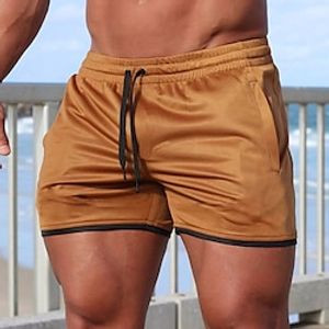 Men's Shorts Casual Pants Pocket Plain Camouflage Comfort Breathable Outdoor Daily Fashion Casual Black White miniinthebox