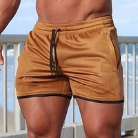 Men's Shorts Casual Pants Pocket Plain Camouflage Comfort Breathable Outdoor Daily Fashion Casual Black White miniinthebox - thumbnail