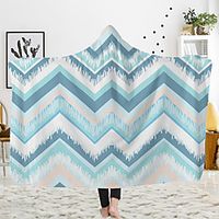 Hooded Blanket Hat Magic Cloak Blanket Children's Blanket Geometric Style Lightinthebox - thumbnail