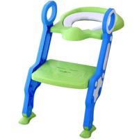 Eazy Kids Step Stool Foldable Potty Trainer Seat - Green EZ_SFP_GR