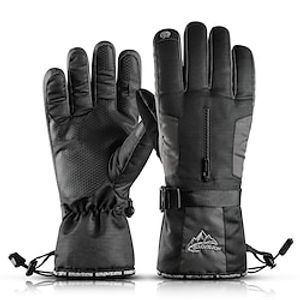 Ski Gloves Snow Gloves for Women Men Touchscreen Thermal Warm Waterproof PU Leather Full Finger Gloves Snowsports for Cold Weather Winter Skiing Snowboarding Cycling Lightinthebox