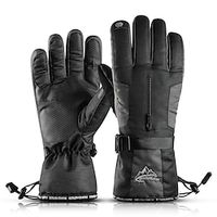 Ski Gloves Snow Gloves for Women Men Touchscreen Thermal Warm Waterproof PU Leather Full Finger Gloves Snowsports for Cold Weather Winter Skiing Snowboarding Cycling Lightinthebox - thumbnail
