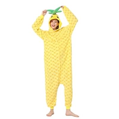 Adults' Kigurumi Pajamas Nightwear Onesie Pajamas Pineapple Printing Onesie Pajamas Cute Polar Fleece Cosplay For Men and Women Animal Sleepwear Cartoon Lightinthebox Adults' Kigurumi Pajamas Nightwear Onesie Pajamas Pineapple Printing Onesie Pajamas Cute Polar Fleece Cosplay For Men and Women Animal Sleepwear Cartoon Lightinthebox