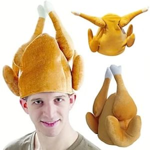 Cute Roast Chicken Hat Pattern Is An Attention Grabber On All Occasions,  Thanksgiving Cartoon Turkey Hat Oktoberfest Chicken Leg Hat Carnival Chicken Leg Hat miniinthebox