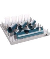 Flamingo Puzzle Feeder Fumbo Interactive Cat Toy Grey-Blue 26x20cm