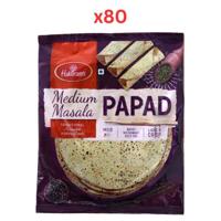 Haldirams Papad Medium Masala 200 Gm (Pack Of 80)