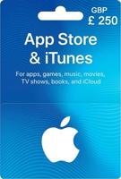 £250 UK Apple iTunes Card (Instant E-mail Delivery)