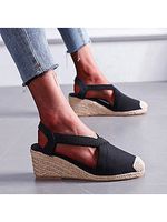 Platform Rope Wedge Sandals