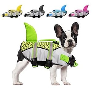 Dog Life Jacket Ripstop Pet Flotation Vest Saver Mermaid Swimsuit Shark Preserver for Water Safety at The Pool Beach Boating Hunting Lightinthebox