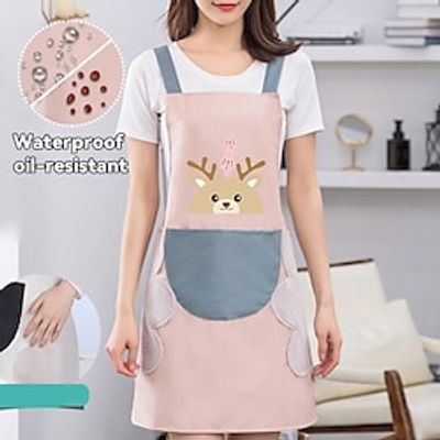 Apron Can Wipe Hands, Kitchen, Cooking, Water proof,Oil Proof Cover, Work Clothes, Work Clothes, Catering, Household Chores, Aprons for Men and Women Lightinthebox