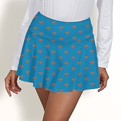 Women's Tennis Skirts Golf Skirts Breathable Quick Dry Moisture Wicking Tennis Clothing Golf Apparel Regular Fit 2 in 1 Golf Tee Pocket Stripes Summer Tennis Golf Pickleball Lightinthebox