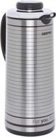 Geepas Stainless Steel Hot and Cold Glass Inner Pot Vacuum Flask, Silver, GVF5260