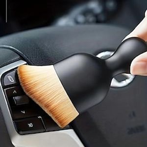 Car Interior Dust Removal Brush Air-conditioning Outlet Cleaning Brush Concave-convex Brush Car Gap Dust Removal Artifact Brush Soft Brush miniinthebox