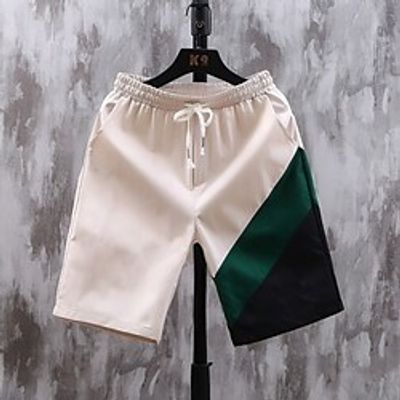 Men's Chic Modern Sports Shorts Patchwork Short Pants Casual Daily Inelastic Patchwork Breathable Quick Dry Mid Waist Black Yellow Khaki M L XL XXL 3XL miniinthebox Men's Chic Modern Sports Shorts Patchwork Short Pants Casual Daily Inelastic Patchwork Breathable Quick Dry Mid Waist Black Yellow Khaki M L XL XXL 3XL miniinthebox